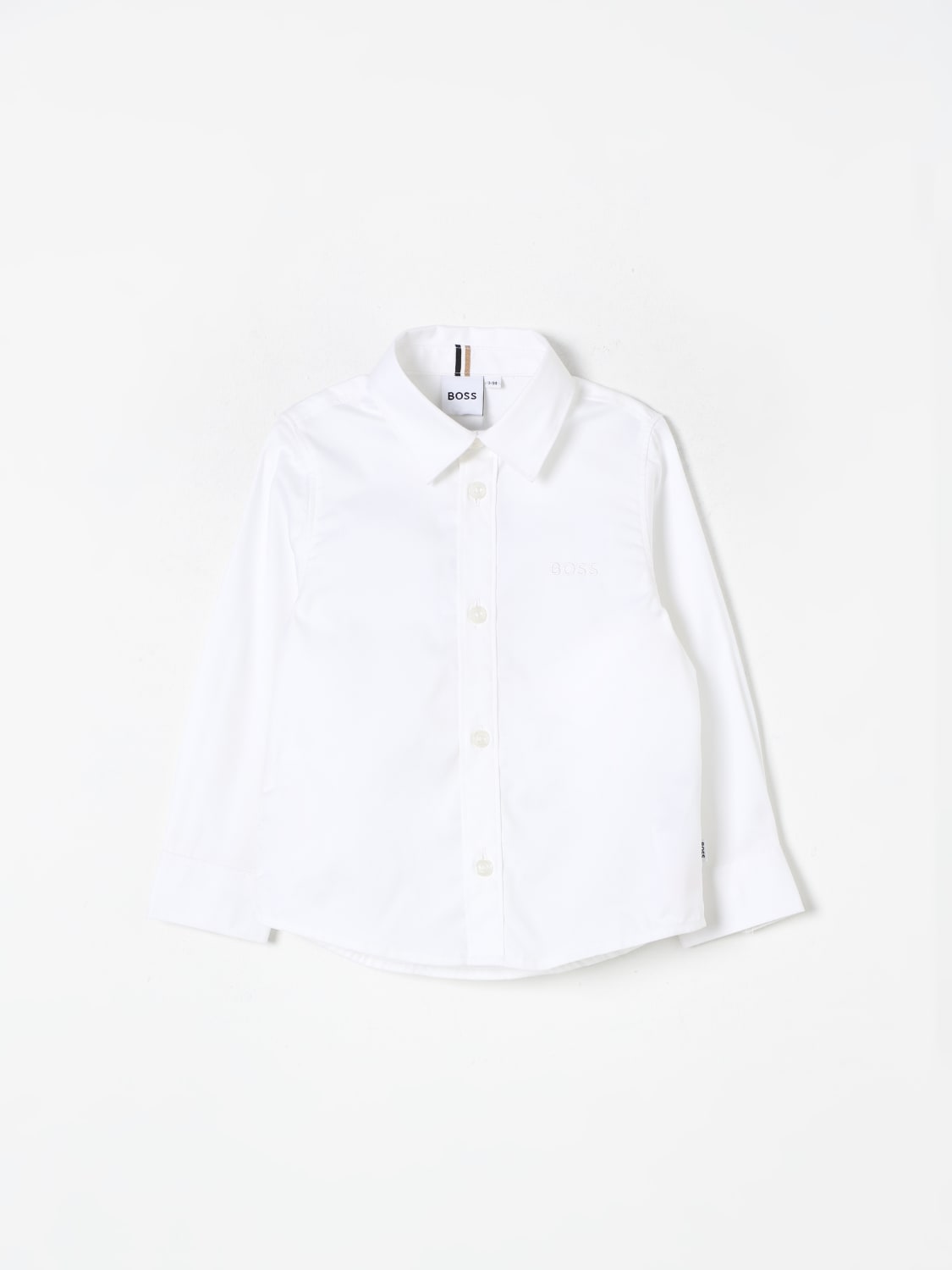 BOSS SHIRT: Shirt kids Boss Kidswear, White - Img 1