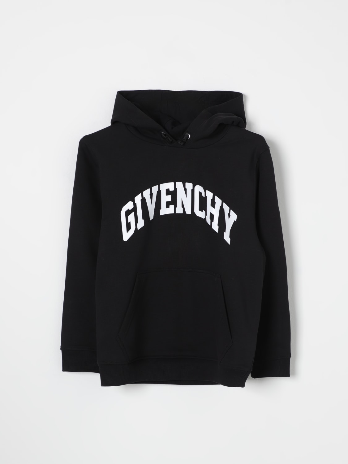 GIVENCHY SWEATER: Givenchy boys' hoodie, Black - Img 1