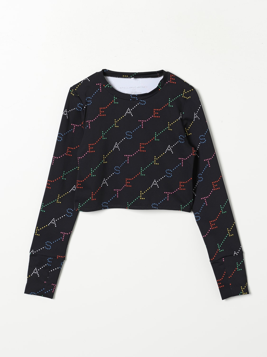 STELLA MCCARTNEY KIDS TOP: Top crop Stella McCartney Kids, Nero - Img 1