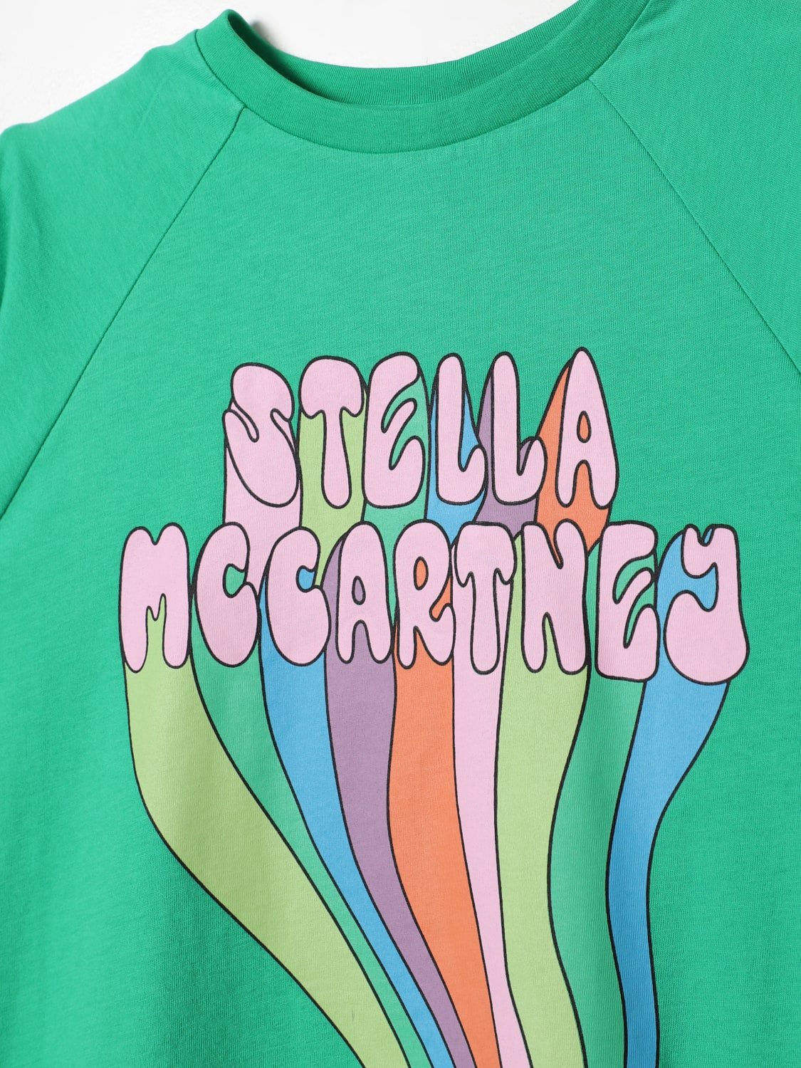 STELLA MCCARTNEY KIDS ФУТБОЛКА: Футболка Детское Stella McCartney Kids, Зеленый - Img 3