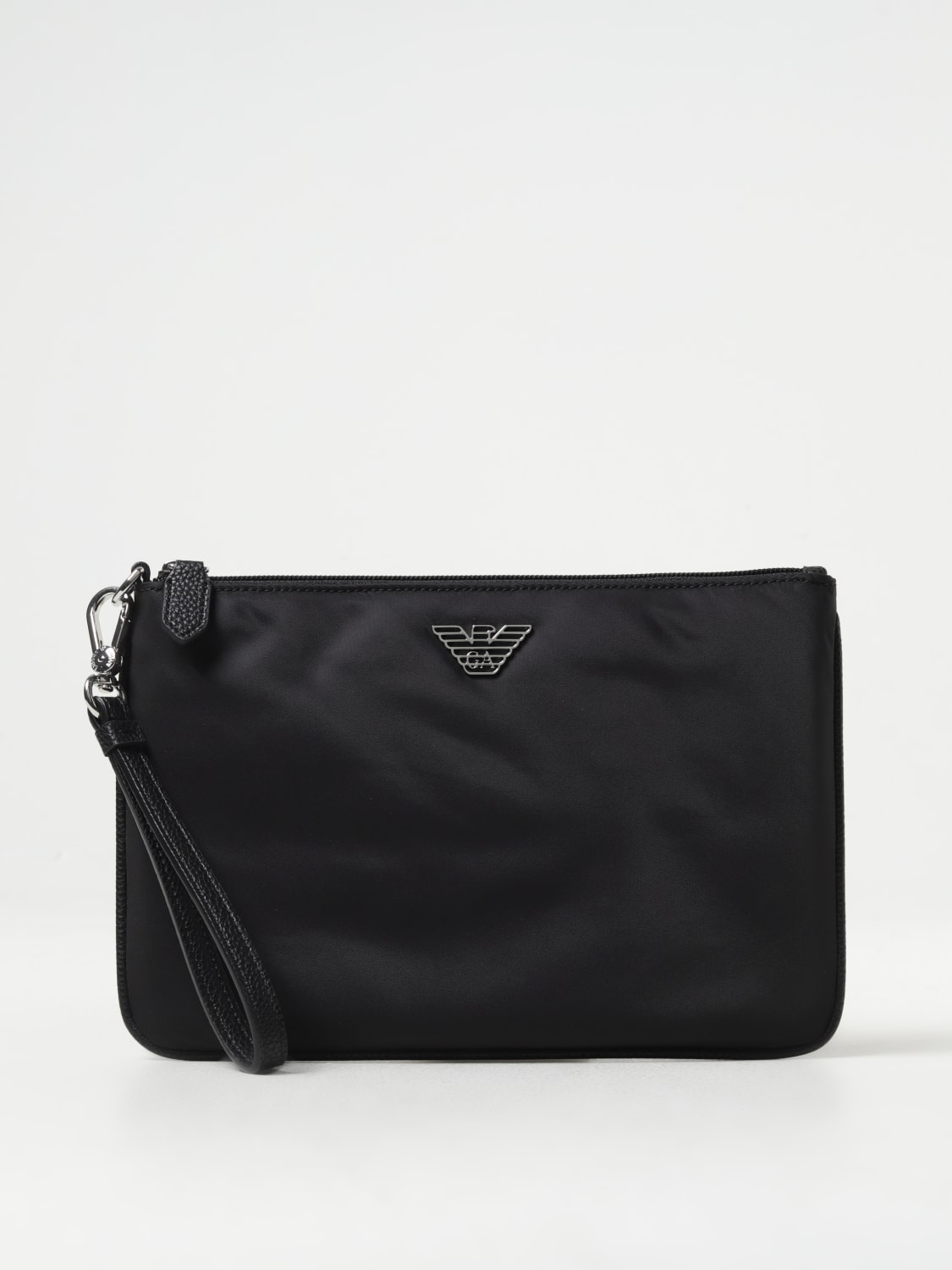 Giglio Clutch Emporio Armani in nylon riciclato