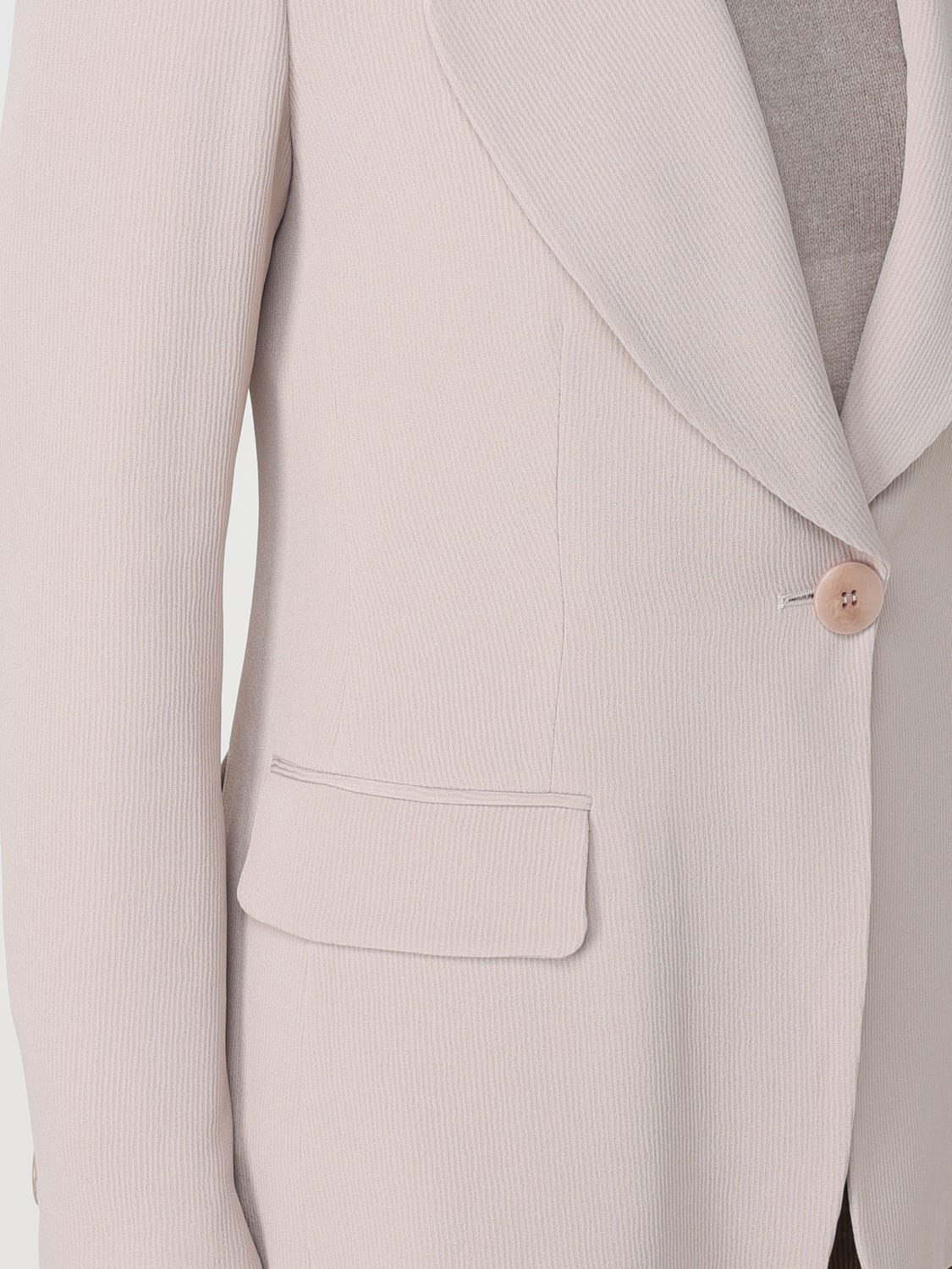 アウターその他 EMPORIO ARMANI Woman Blazer Blush Pink EW000178TE10521 U4134 Emporio Armani Outlet: Blazer woman - Blush Pink | Emporio