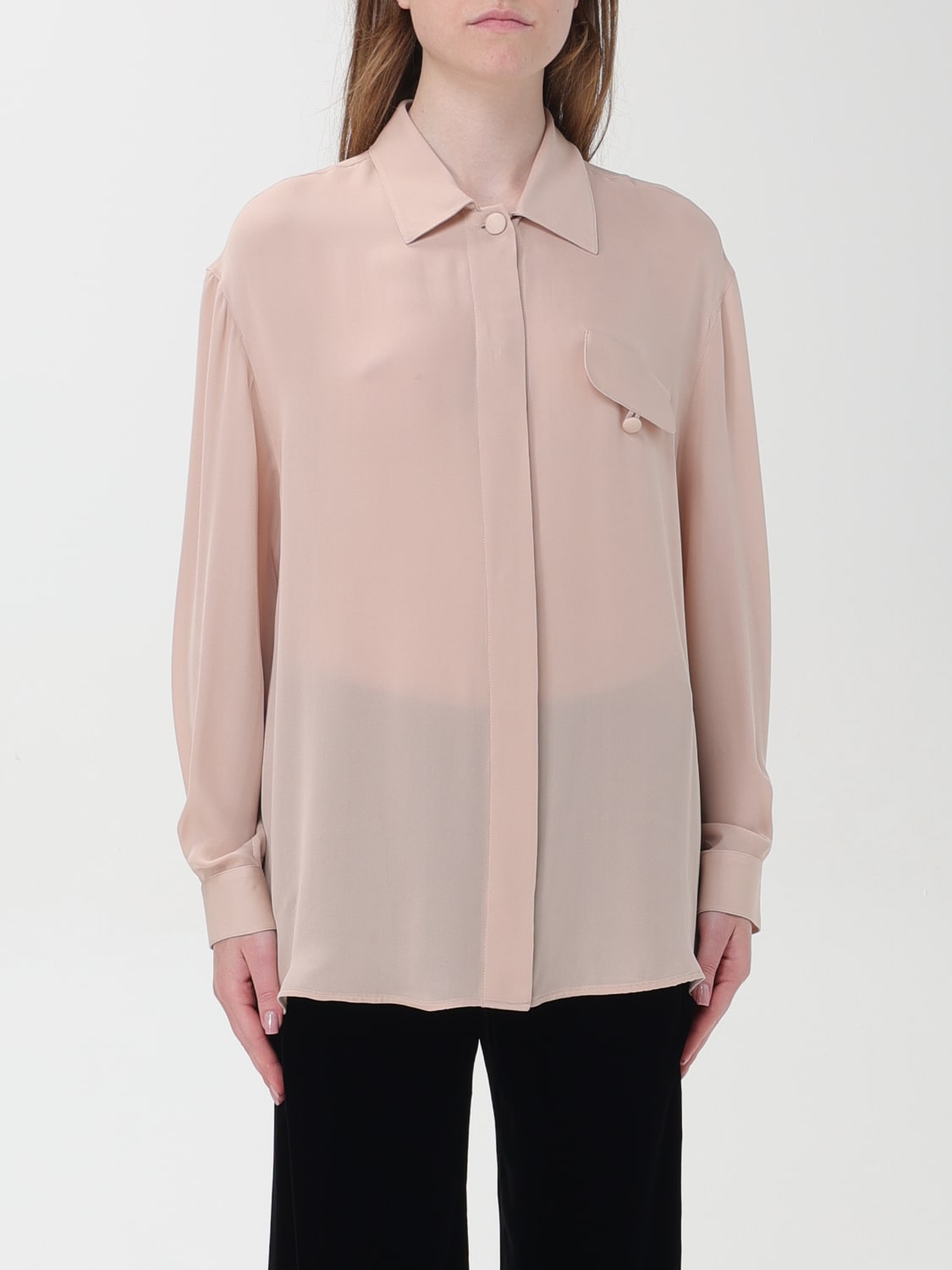 Giglio Camicia di seta Emporio Armani