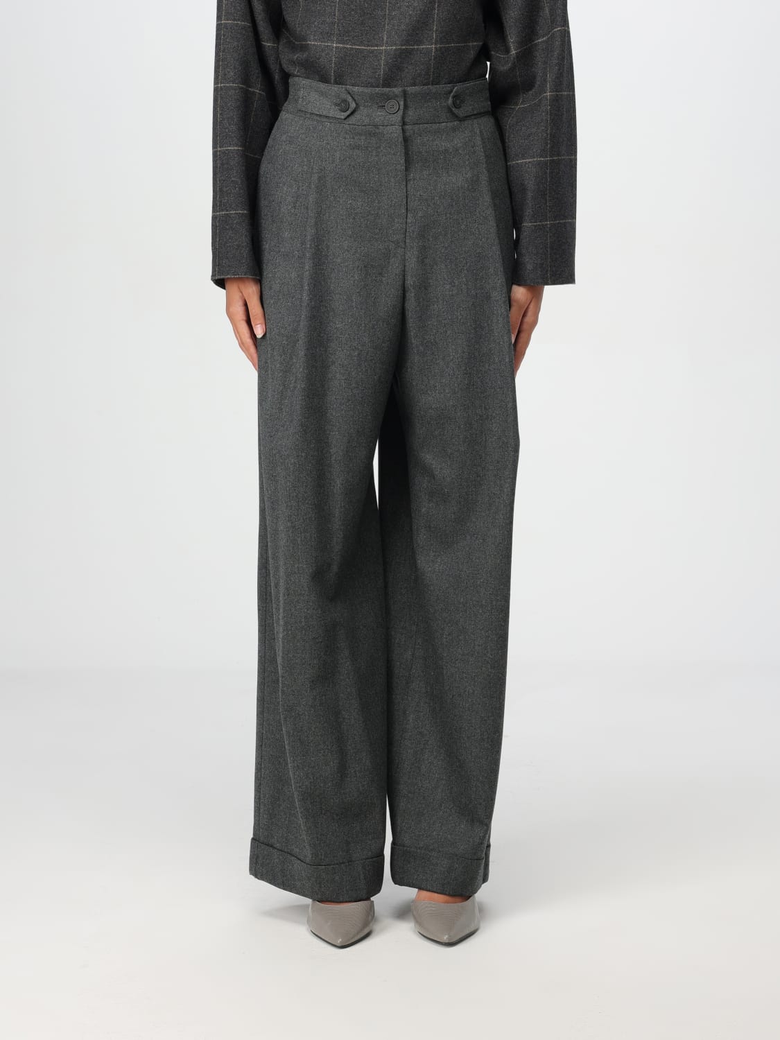 Giglio Pantalone Emporio Armani in lana vergine