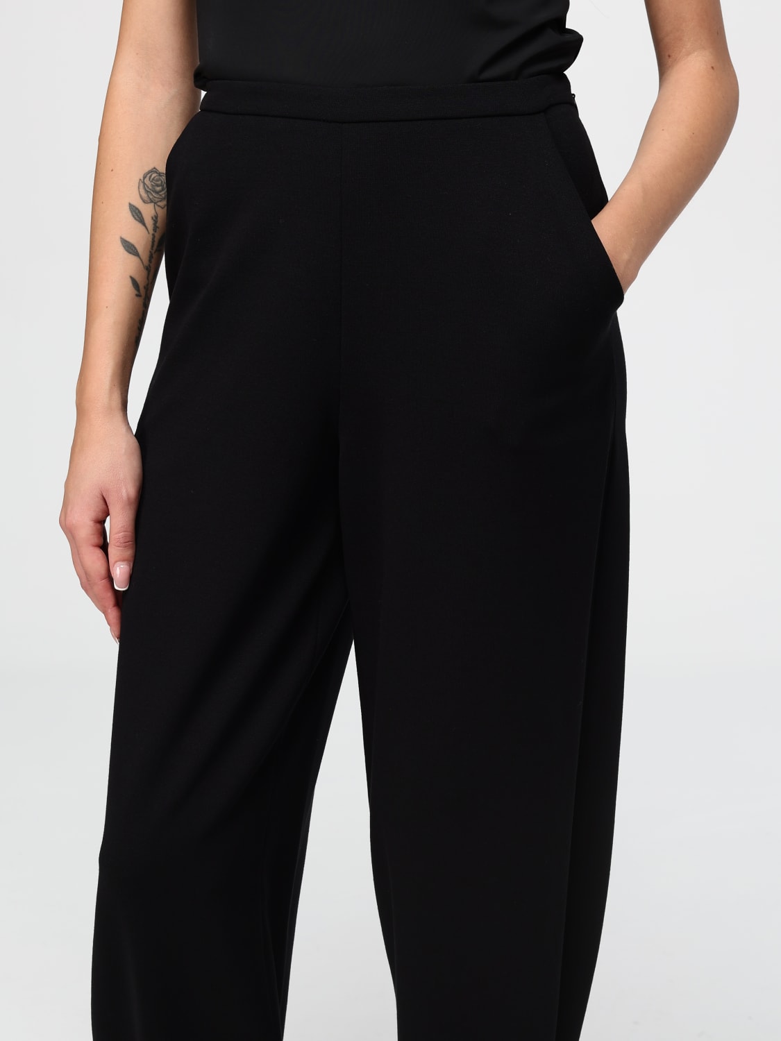 Emporio Armani Outlet: Pants woman - Black | Emporio Armani