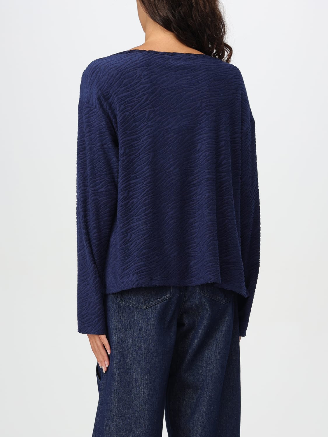 EMPORIO ARMANI：セーター レディース - ブルー | GIGLIO.COMオンラインのEmporio Armani セーター  6D2M8N2JIMZ