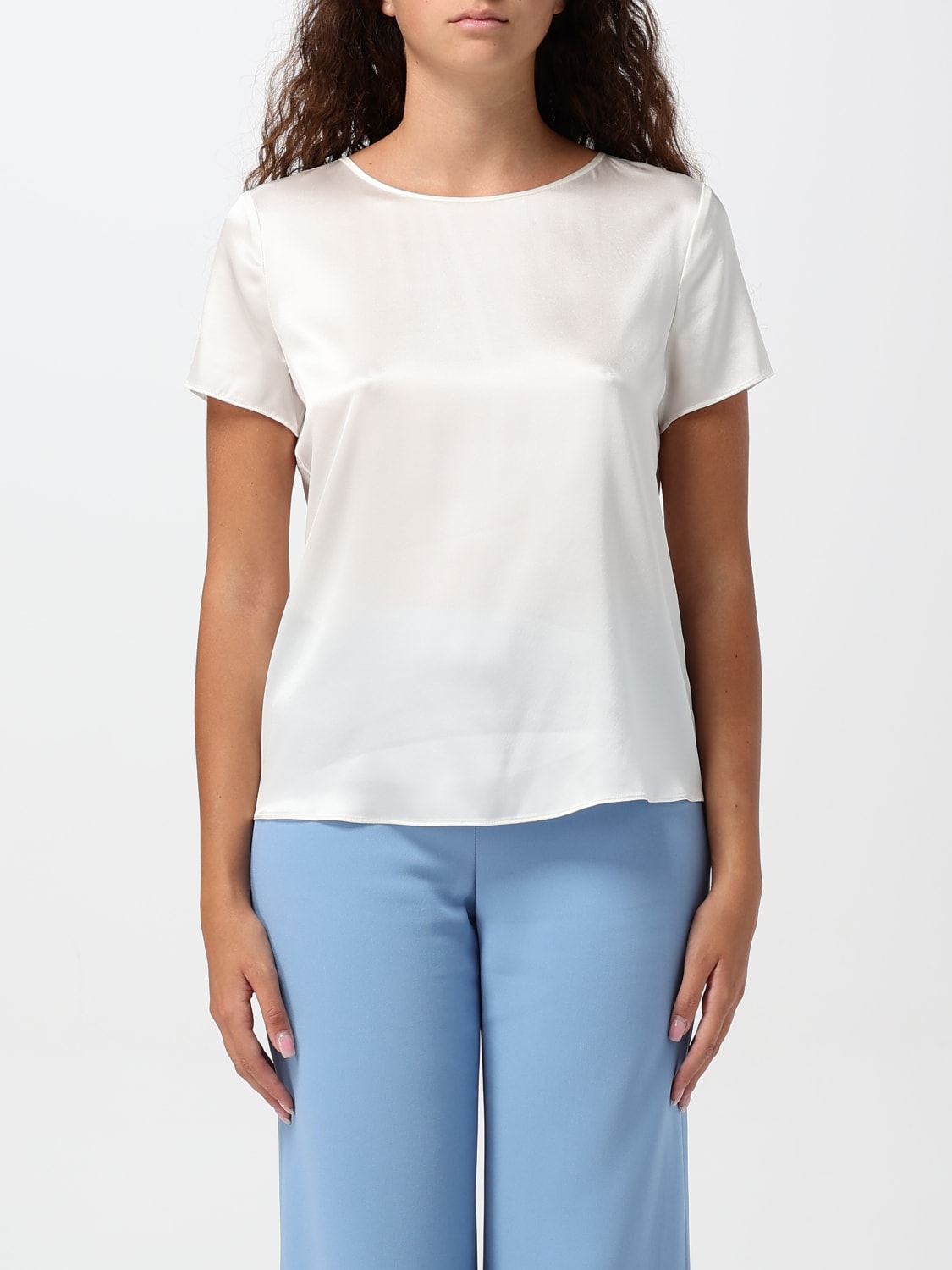 Giglio Blusa Emporio Armani in raso di seta