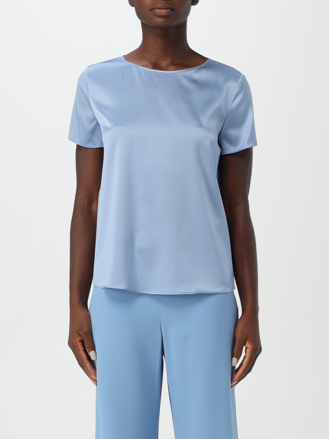 Giglio Blusa Emporio Armani in raso di seta
