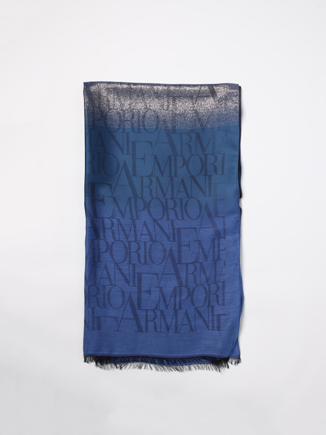 Giglio Sciarpa Emporio Armani in modal con logo jacquard