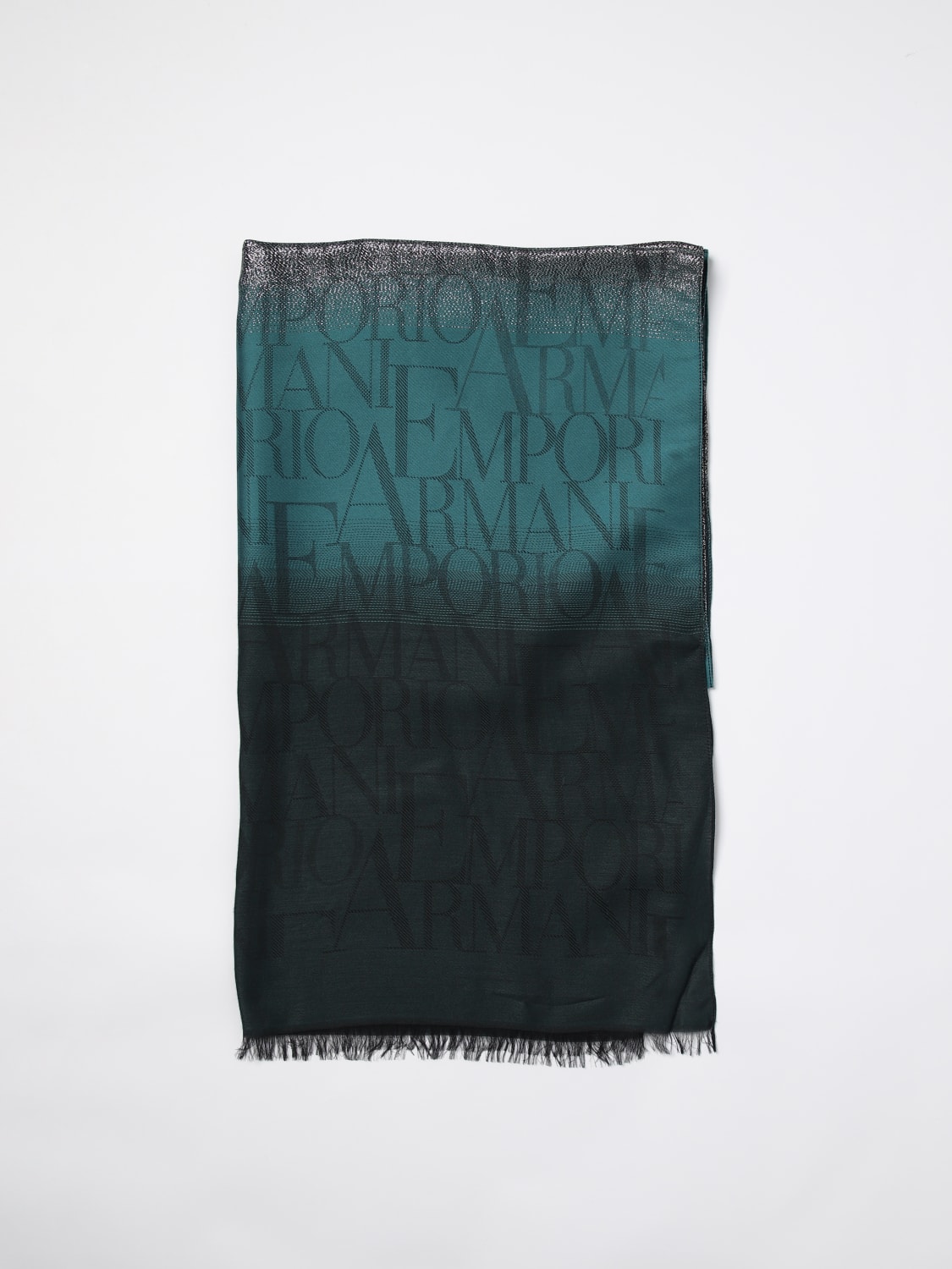 スカーフ EMPORIO ARMANI Woman Scarf Green 6352744F318 45784 Emporio Armani Outlet: Scarf woman - Green | Emporio Armani