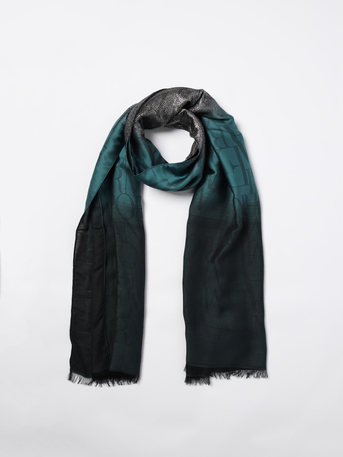 スカーフ EMPORIO ARMANI Woman Scarf Green 6352744F318 45784 Emporio Armani Outlet: Scarf woman - Green | Emporio Armani