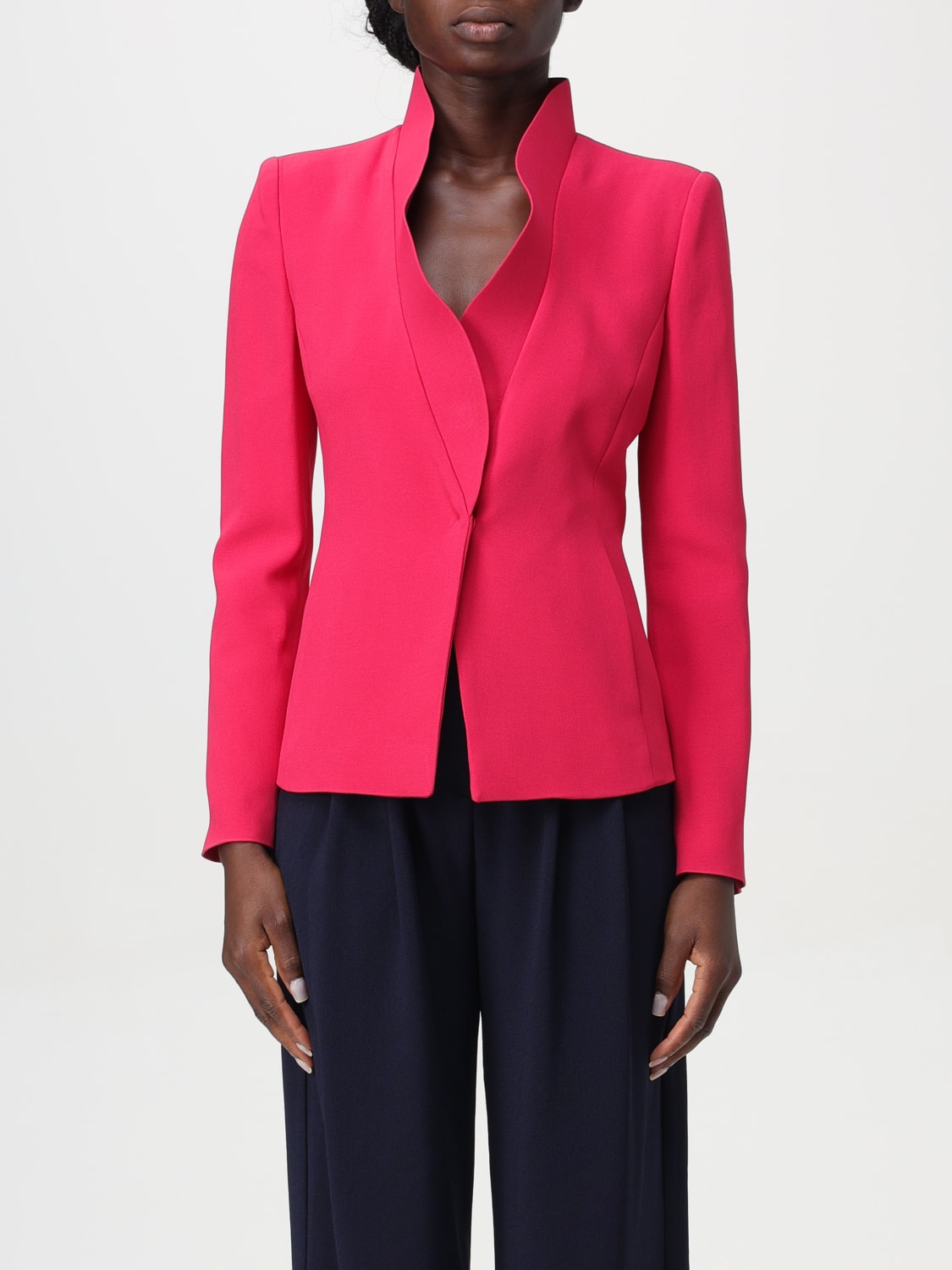 Giglio Blazer in viscosa Emporio Armani con risvolti rialzati