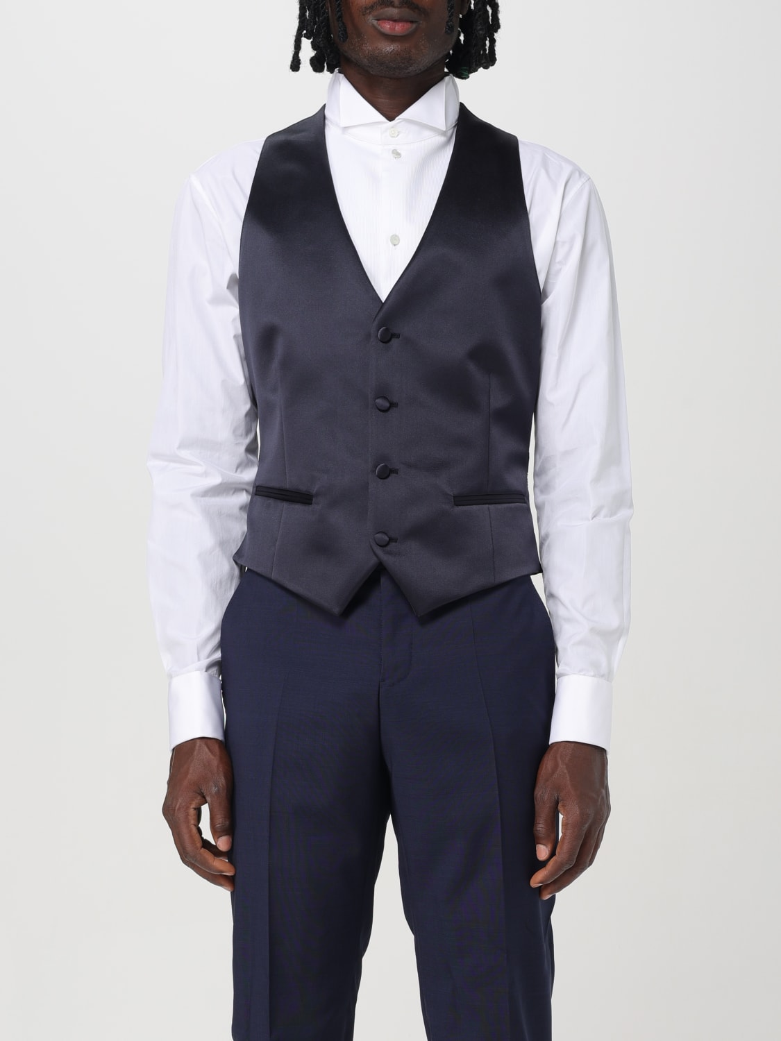Giglio Gilet di seta Emporio Armani
