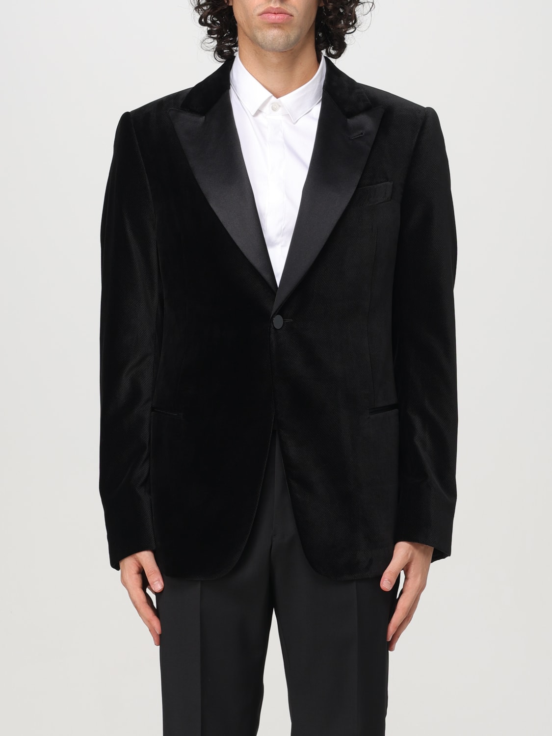Giglio Blazer Emporio Armani in velluto