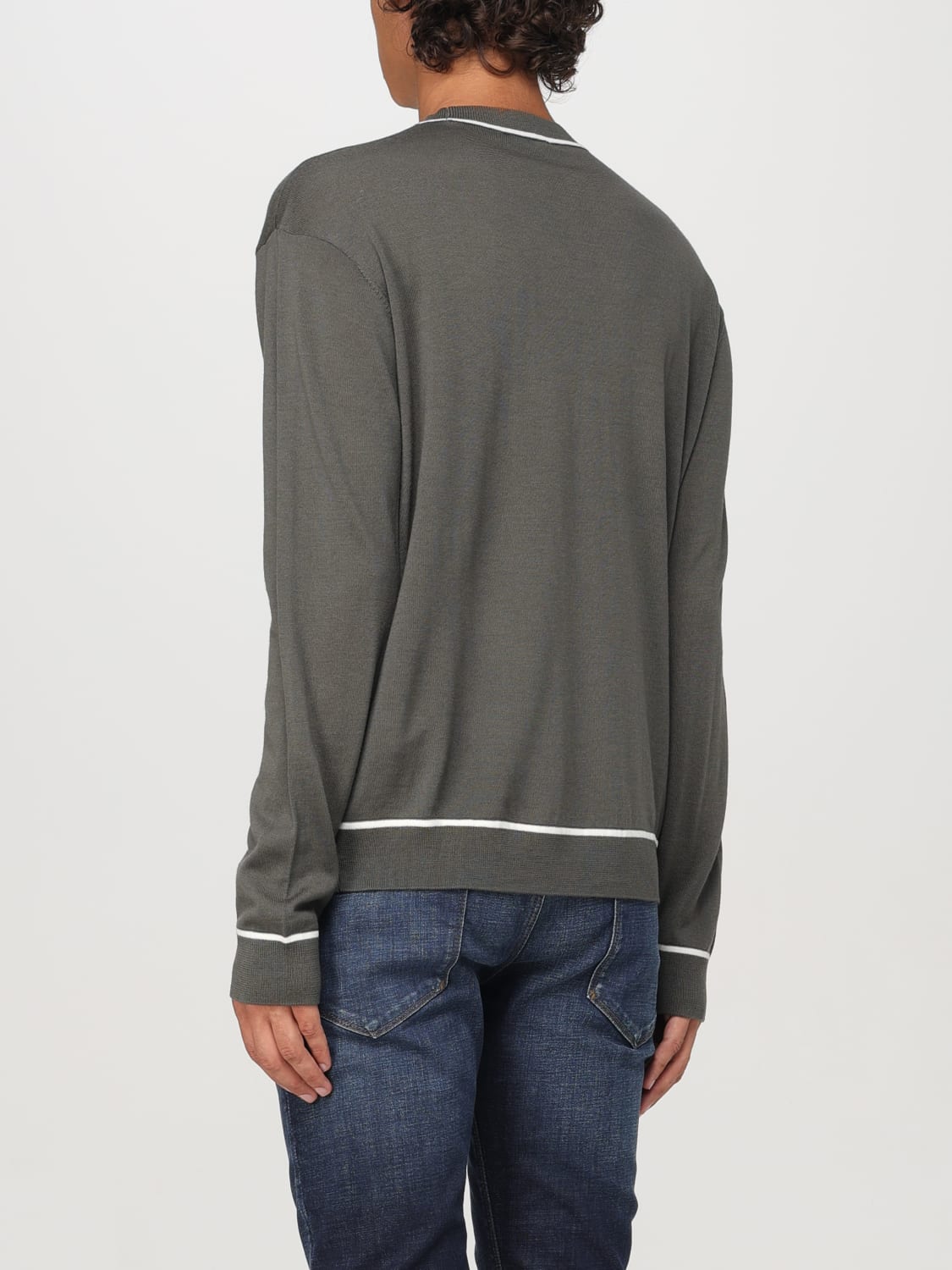 EMPORIO ARMANI SWEATER: Sweater men Emporio Armani, Grey 1 - Img 2