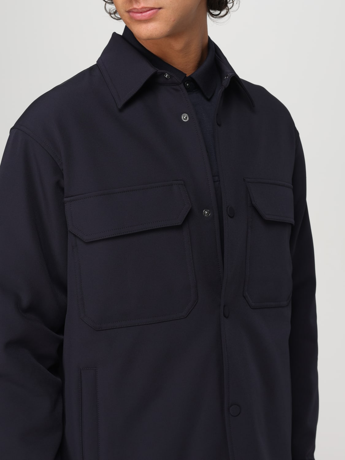 EMPORIO ARMANI：シャツ メンズ - ブルー | GIGLIO.COMオンラインのEmporio Armani シャツ  6D1CN01NUBZ