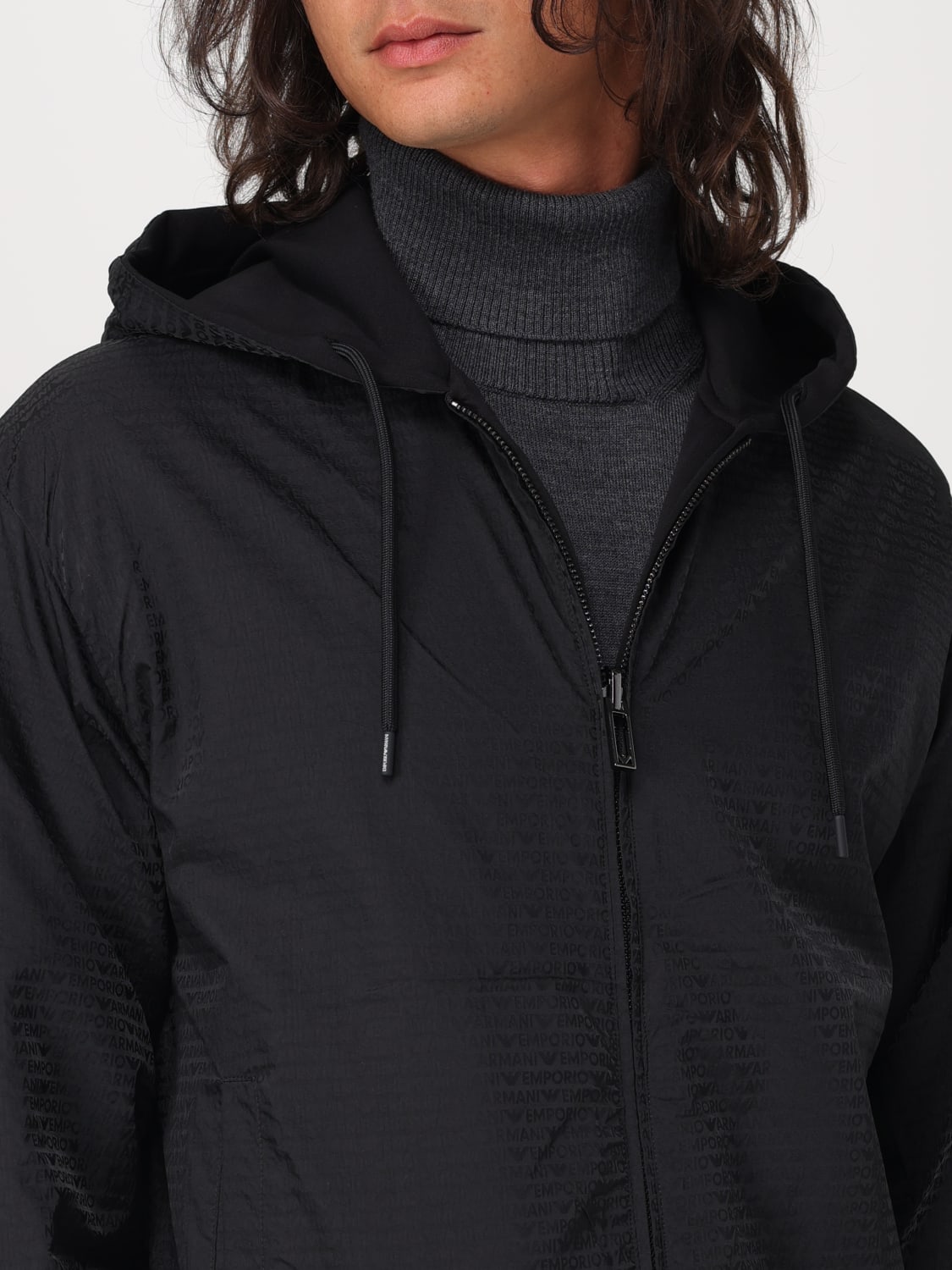 EMPORIO ARMANI JACKET: Shirt men Emporio Armani, Gnawed Blue - Img 4