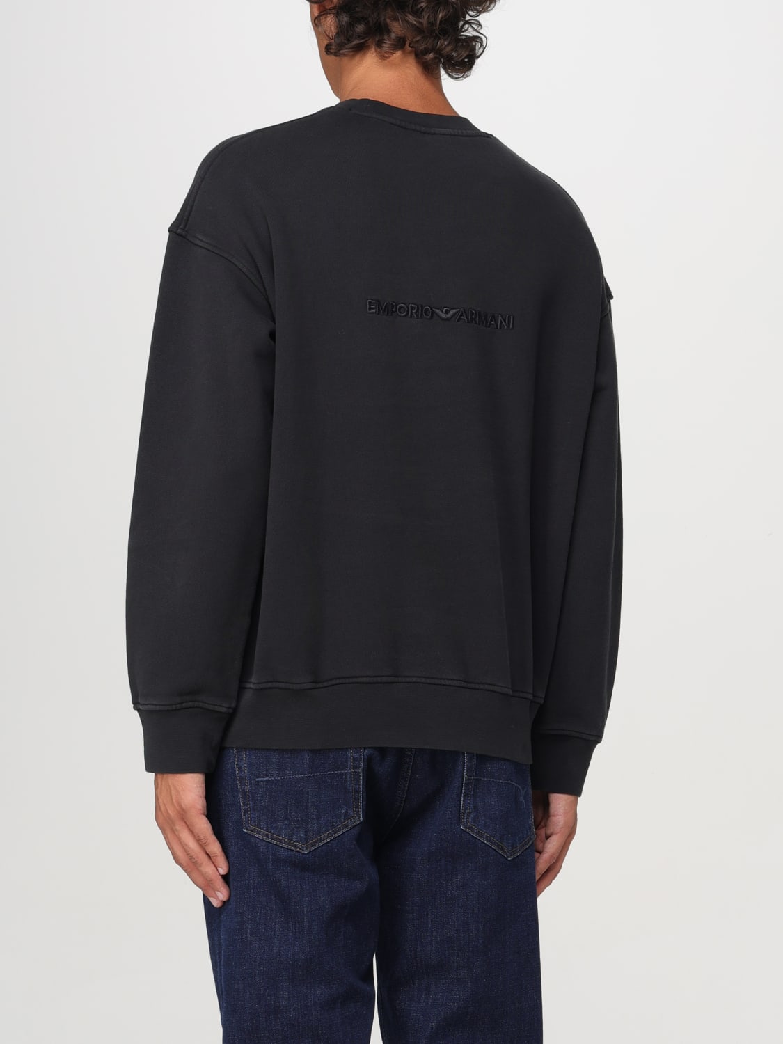 EMPORIO ARMANI Sweatshirt men Black Emporio Armani sweatshirt 6D1MD41JTAZ online at GIGLIO.COM