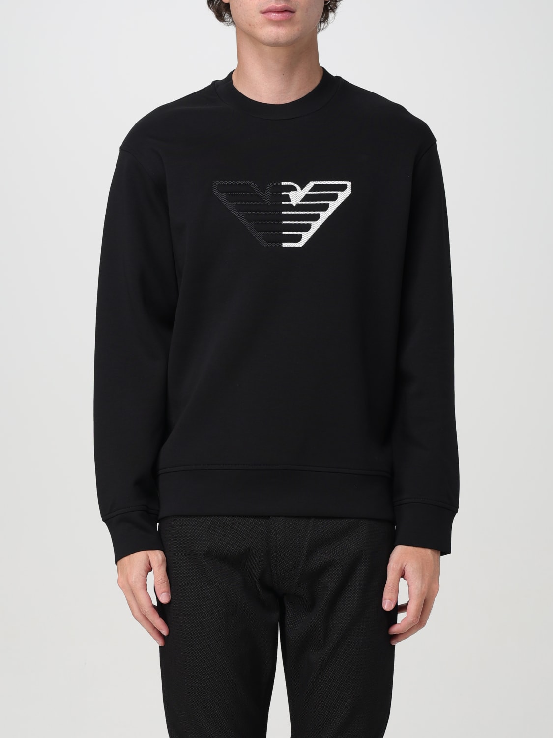 Giglio Felpa Emporio Armani in cotone con Eagle