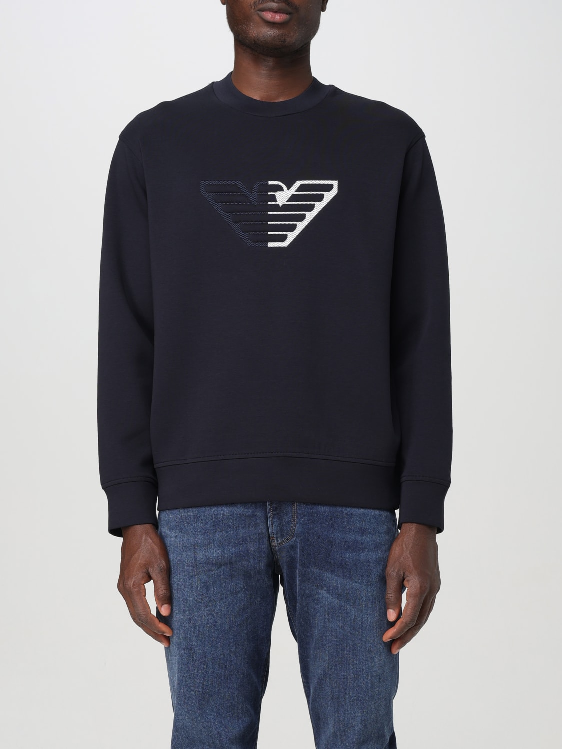 Giglio Felpa Emporio Armani in cotone con Eagle