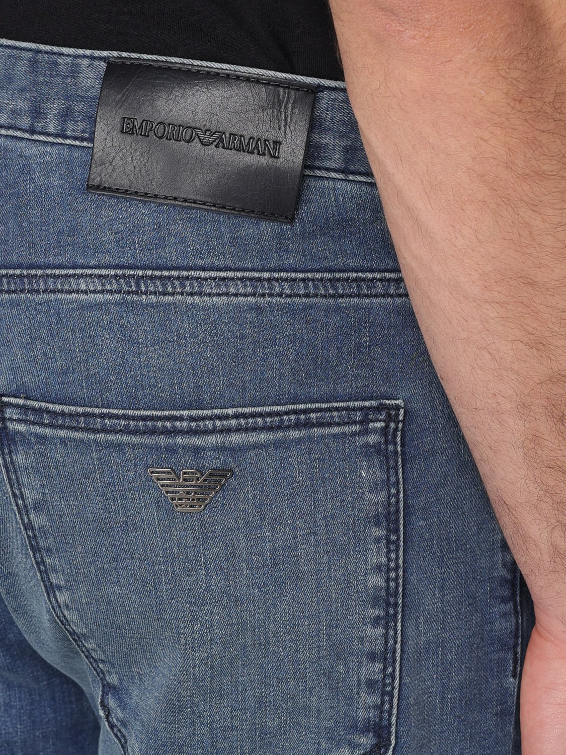 EMPORIO ARMANI JEANS: Jeans Emporio Armani in denim di cotone , Denim - Img 3