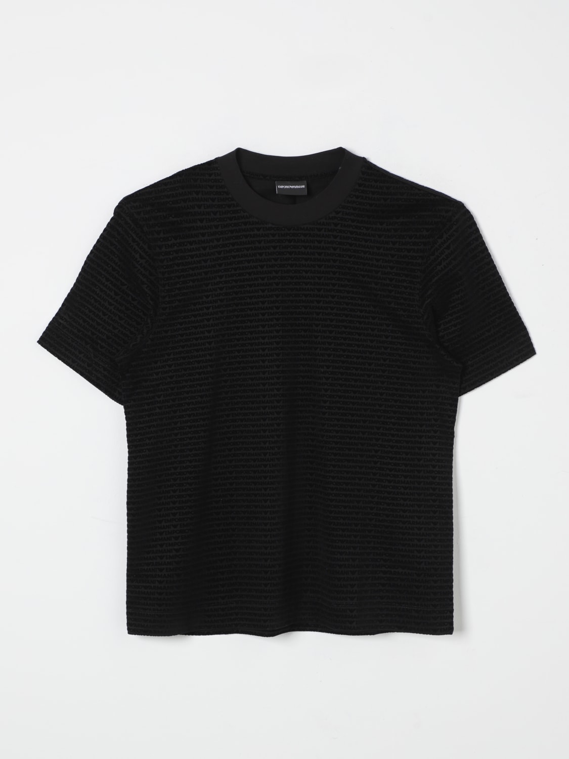 Giglio T-shirt con logo all-over Emporio Armani