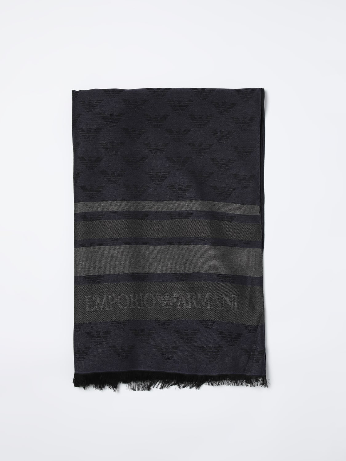 Giglio Sciarpa Emporio Armani in modal con logo jacquard