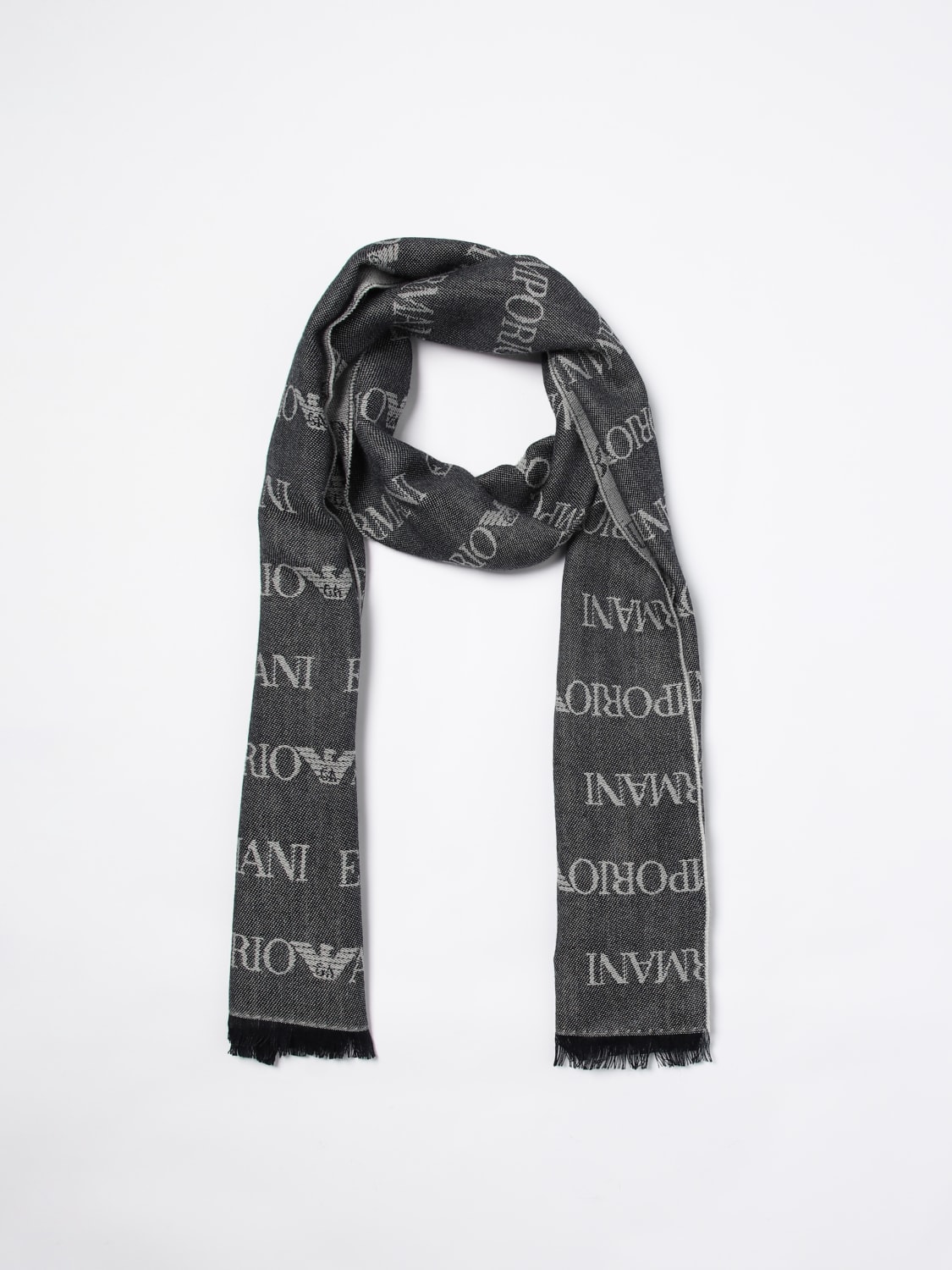 EMPORIO ARMANI ÉCHARPE: écharpe homme Emporio Armani, Gris - Img 2