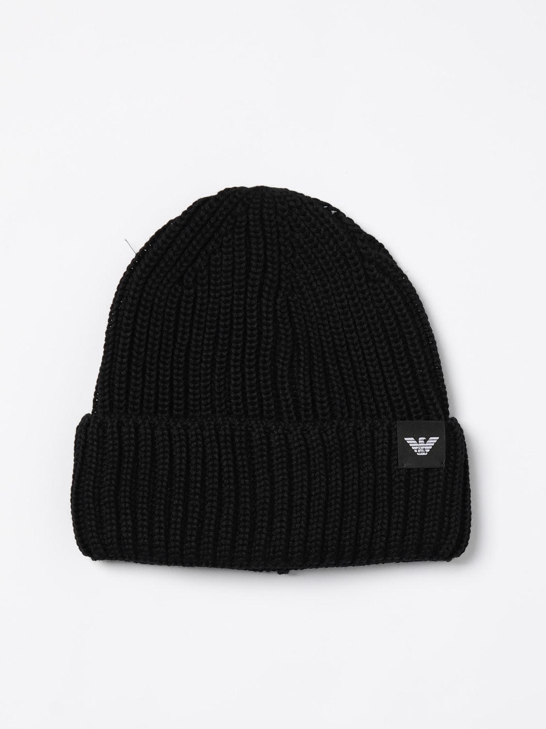 Giglio Cappello Emporio Armani in lana vergine a coste