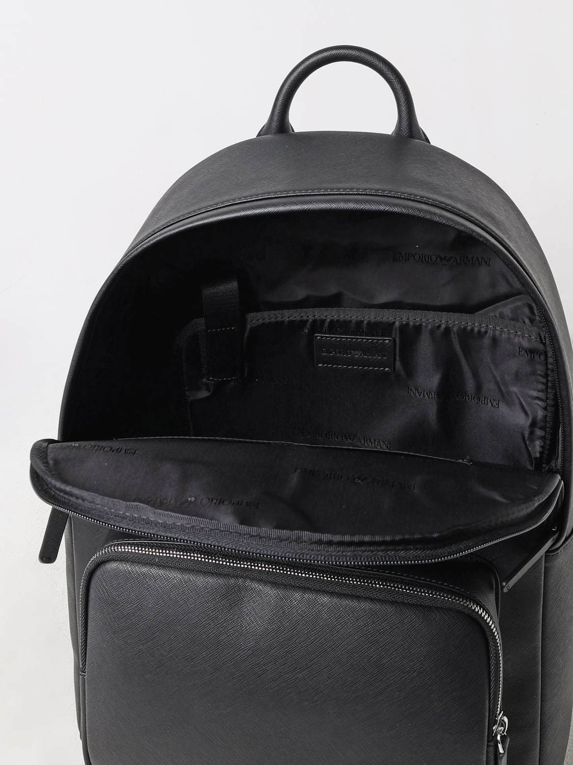 EMPORIO ARMANI ZAINO: Zaino con logo Emporio Armani, Nero - Img 4