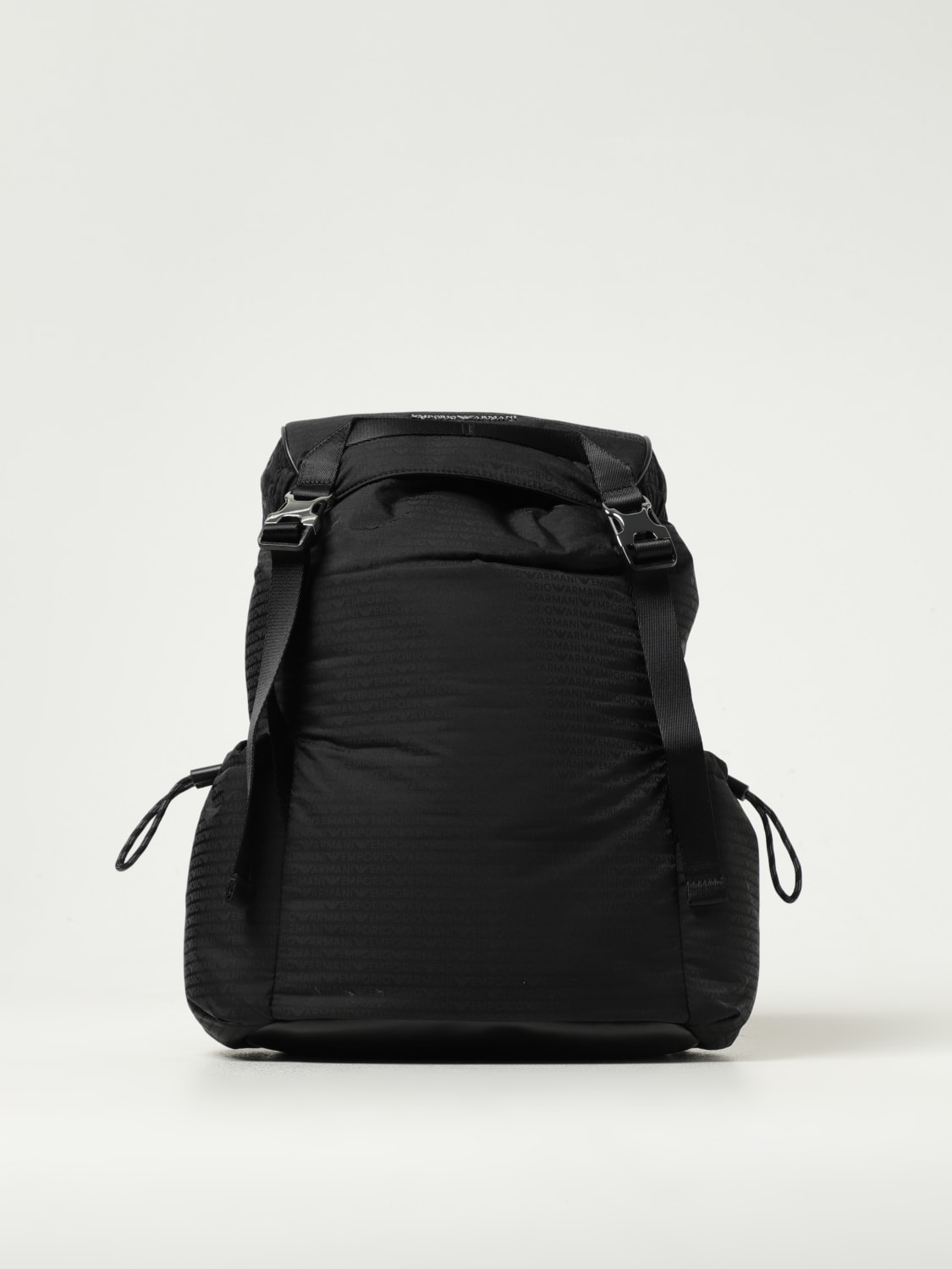 Giglio Zaino Emporio Armani in nylon con logo jacquard
