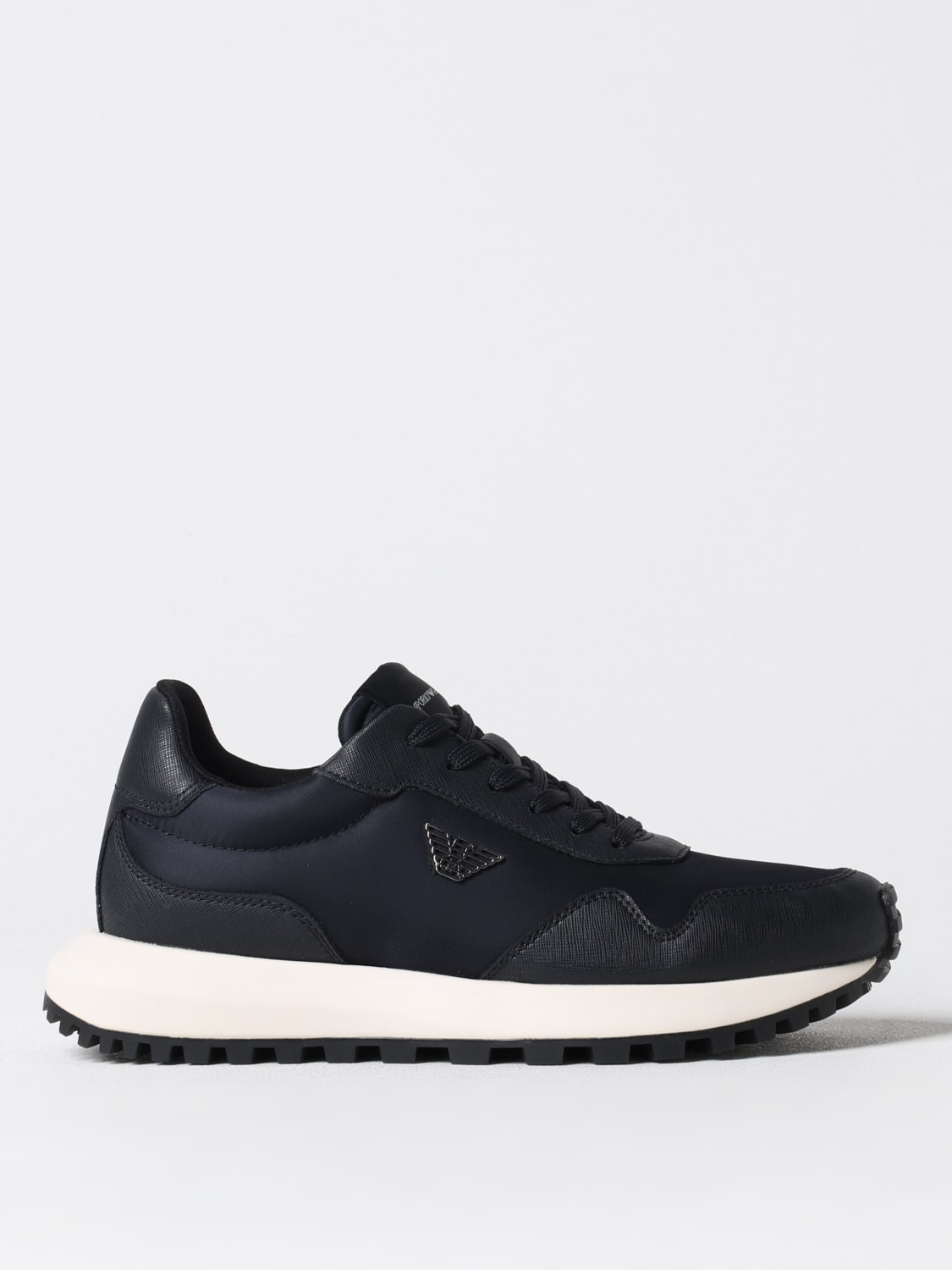 Giglio Sneakers Emporio Armani in pelle sintetica saffiano e nylon