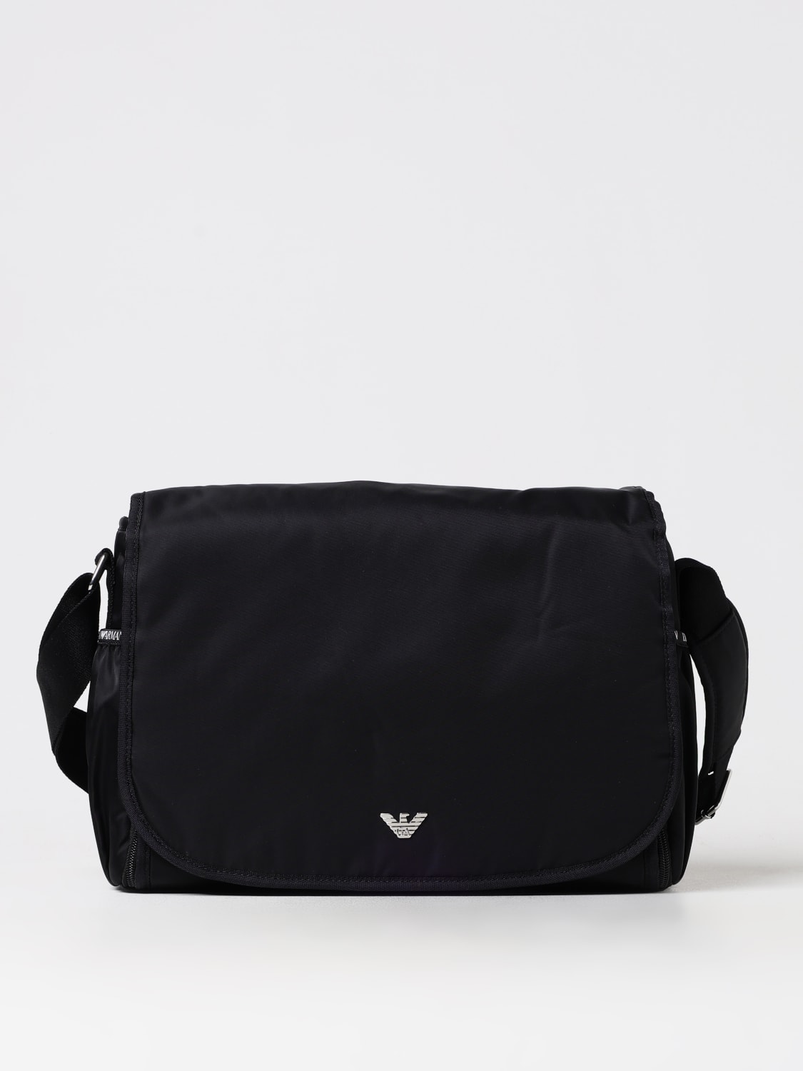 EMPORIO ARMANI BORSA: Diaper bag emporio armani kids in nylon, Nero - Img 1