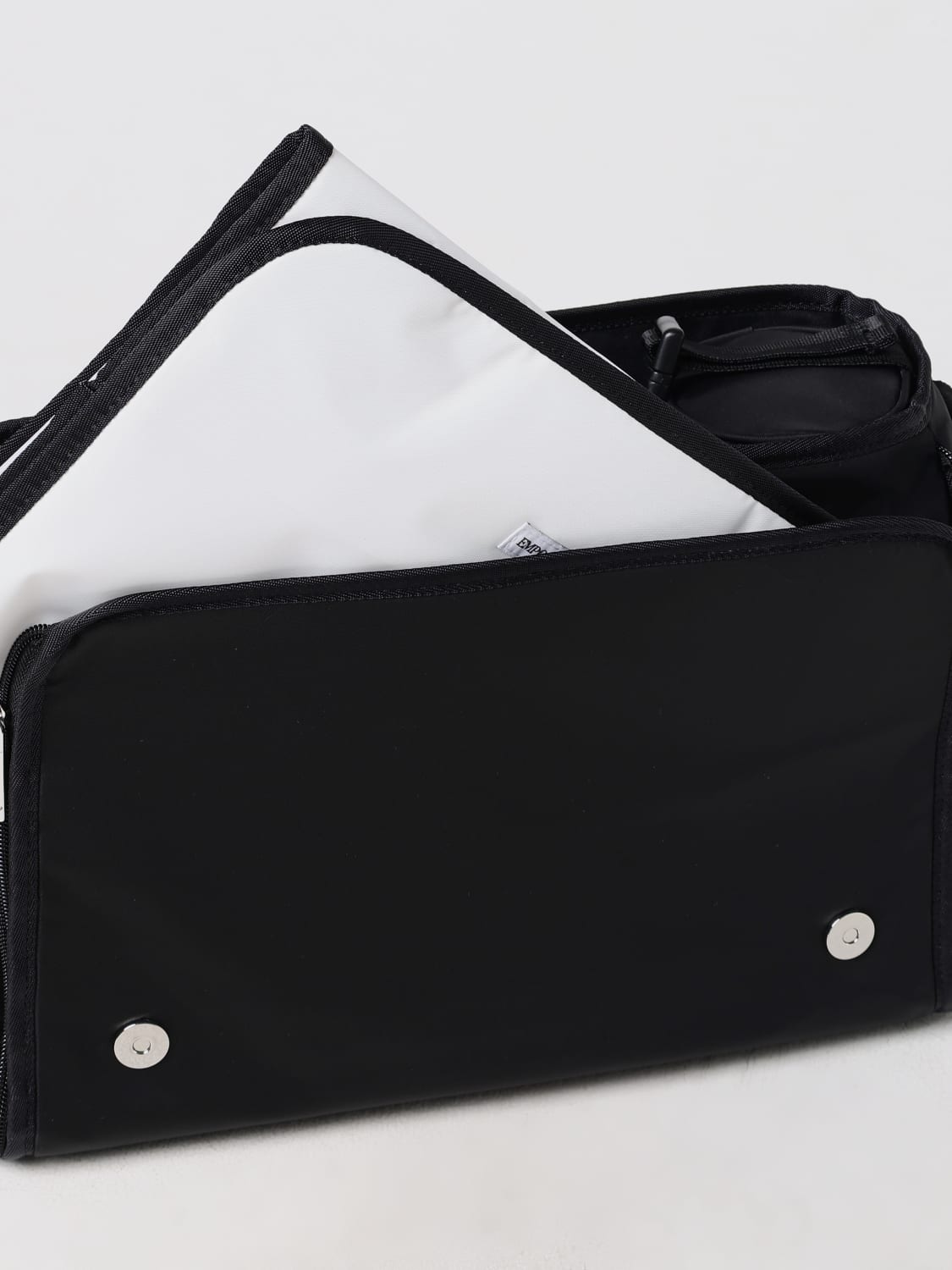 EMPORIO ARMANI BORSA: Diaper bag emporio armani kids in nylon, Nero - Img 4