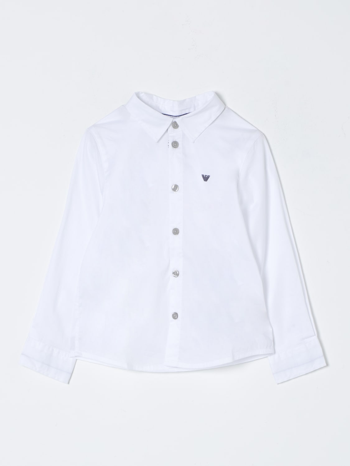 EMPORIO ARMANI CAMICIA: Camicia di cotone Emporio Armani Kids, Bianco - Img 1