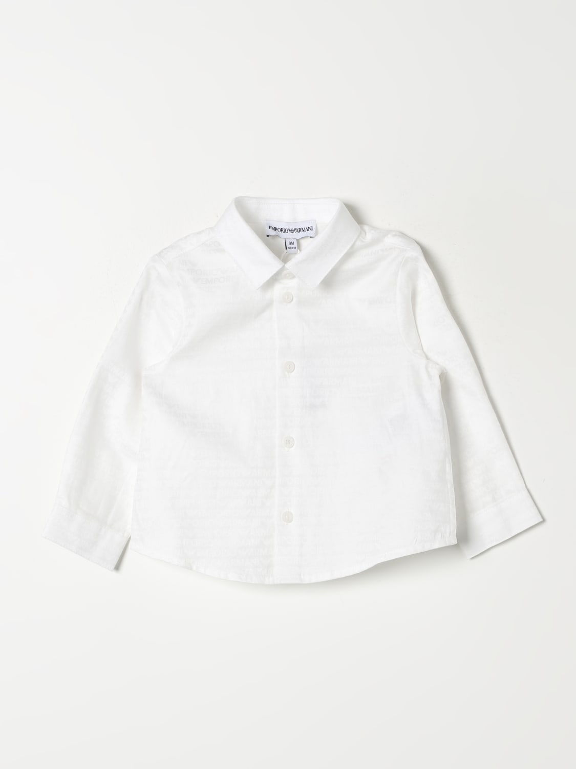 EMPORIO ARMANI CAMICIA: Camicia Emporio Armani Kids in cotone , Bianco - Img 1