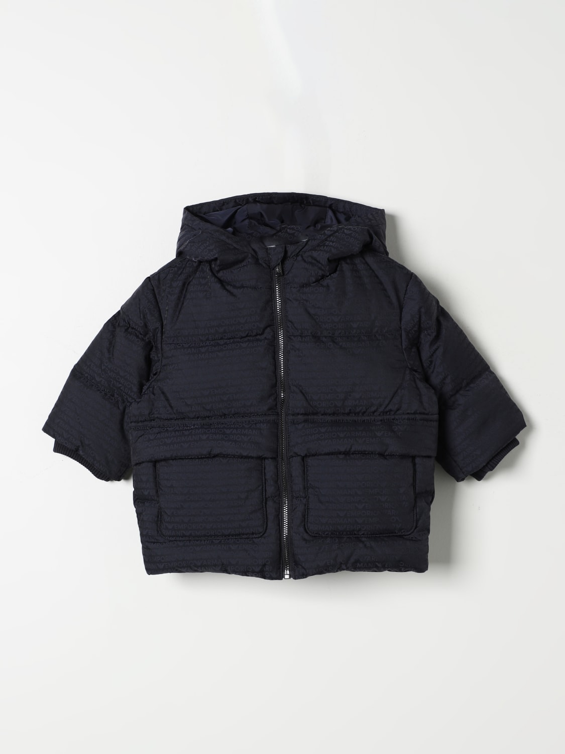 Armani puffer jacket junior store