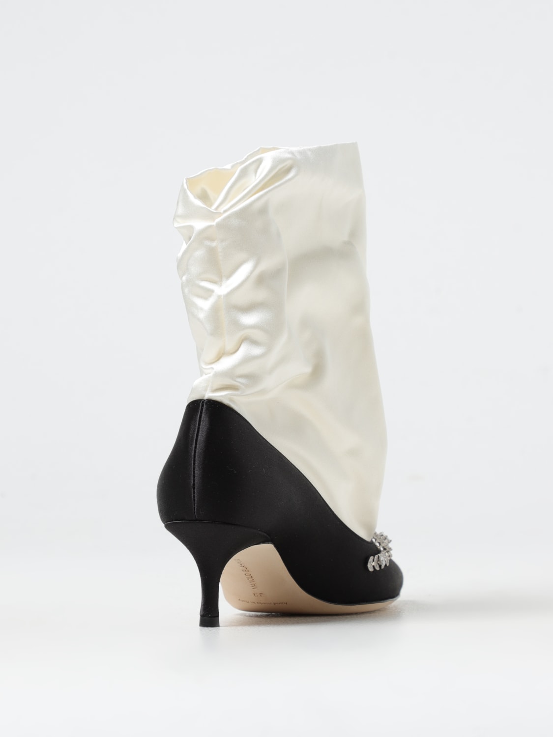 MANOLO BLAHNIK FLAT ANKLE BOOTS: Shoes woman Manolo Blahnik, Black - Img 3