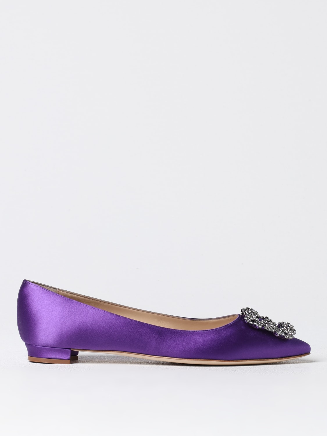 MANOLO BLAHNIK BALLET FLATS: Shoes woman Manolo Blahnik, Violet - Img 1