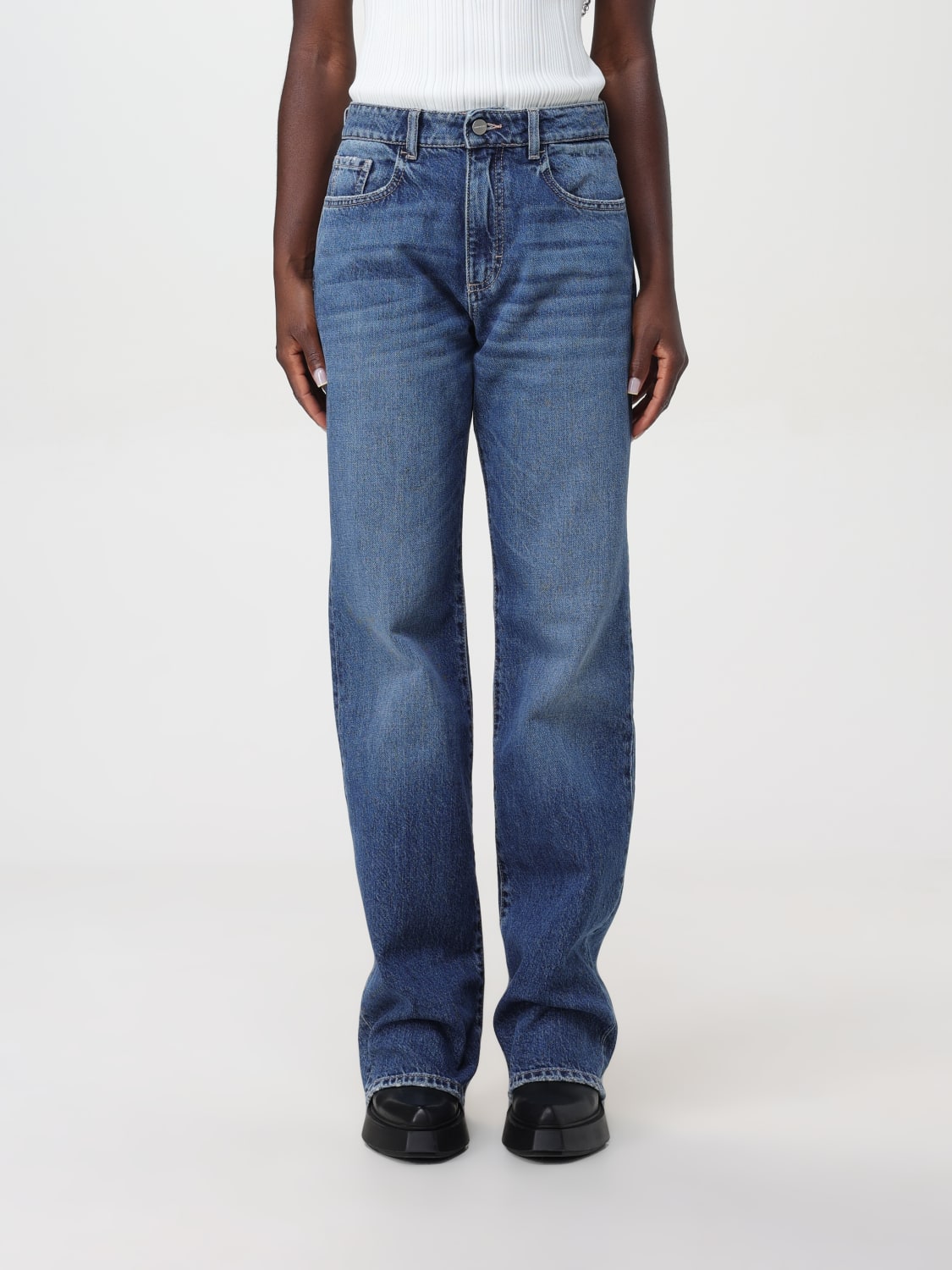 ICON DENIM LOS ANGELES ジーンズ: ジーンズ レディース Icon Denim Los Angeles, ブルー - Img 1