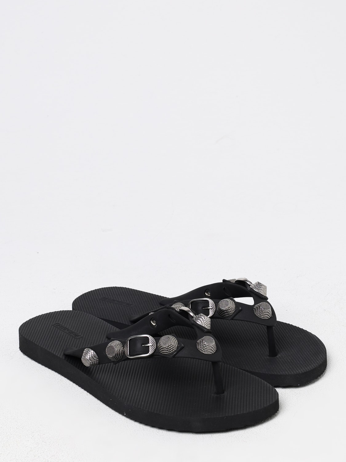 BALENCIAGA FLAT SANDALS: Shoes woman Balenciaga, Black - Img 2