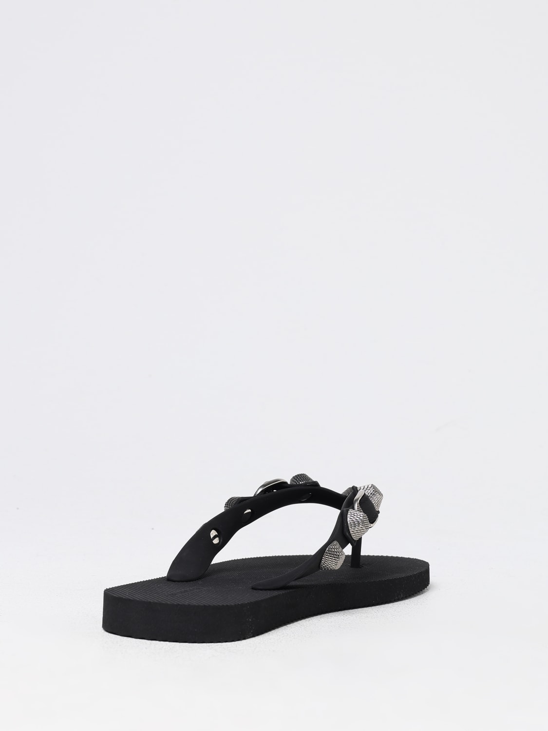 BALENCIAGA FLAT SANDALS: Shoes woman Balenciaga, Black - Img 3