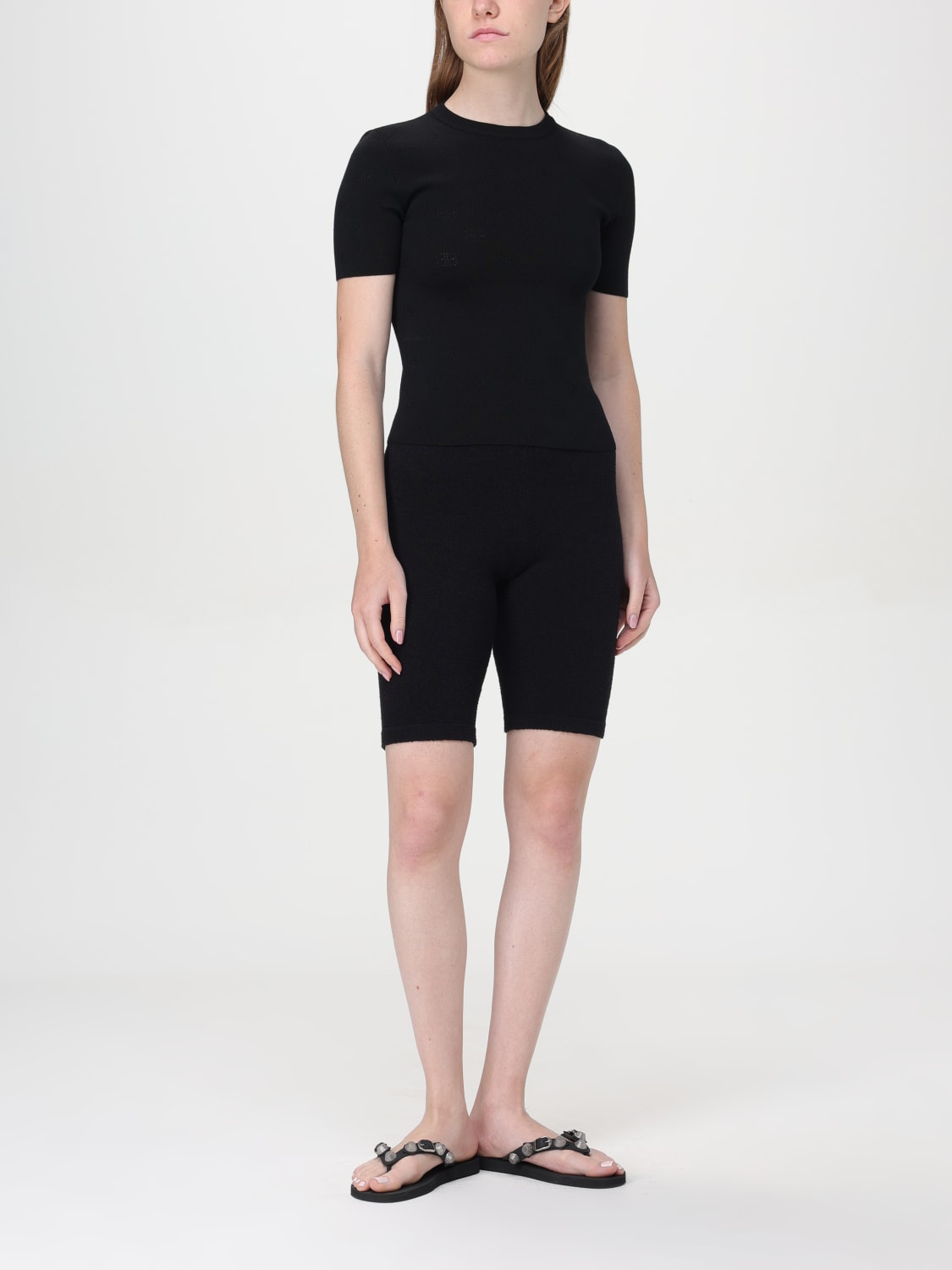 BALENCIAGA T-SHIRT: Balenciaga wool t-shirt, Black - Img 2