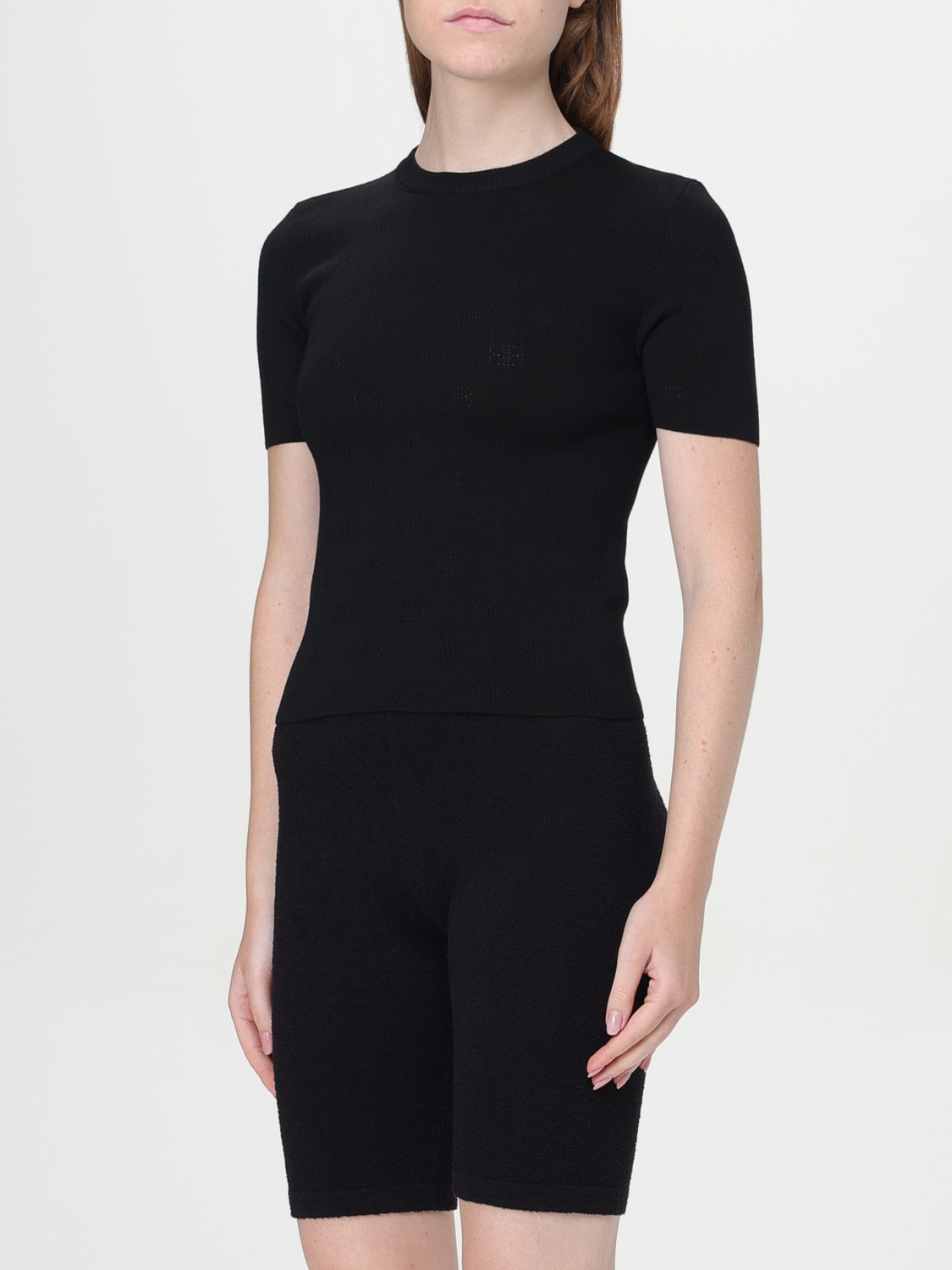 BALENCIAGA T-SHIRT: Balenciaga wool t-shirt, Black - Img 4