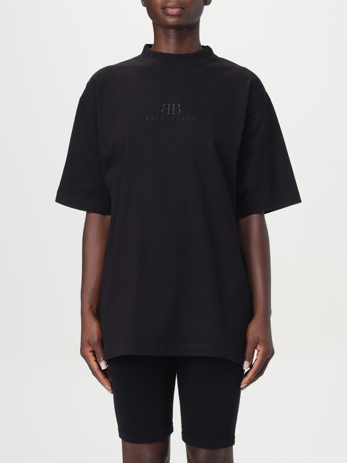 BALENCIAGA T shirt woman Black Balenciaga t shirt 764235TQVS8 online at GIGLIO.COM