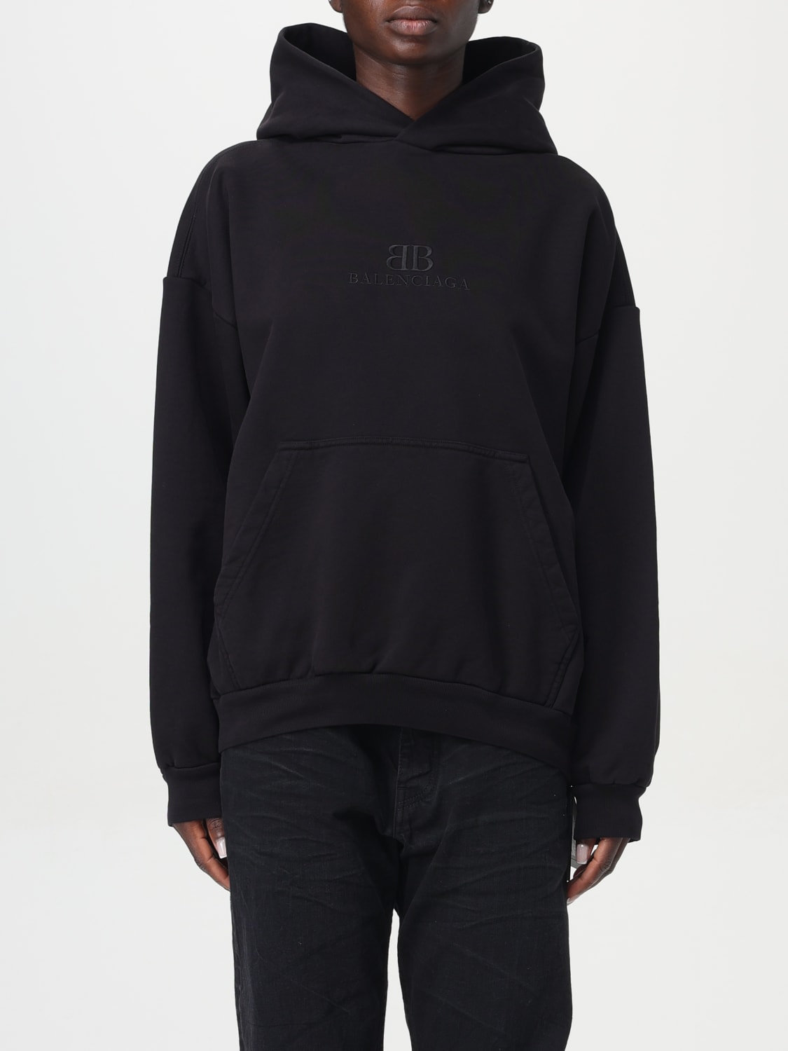 BALENCIAGA SWEATSHIRT: Sweatshirt damen Balenciaga, Schwarz - Img 1