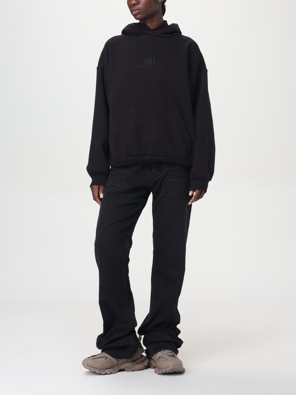 BALENCIAGA SWEATSHIRT: Sweatshirt damen Balenciaga, Schwarz - Img 2