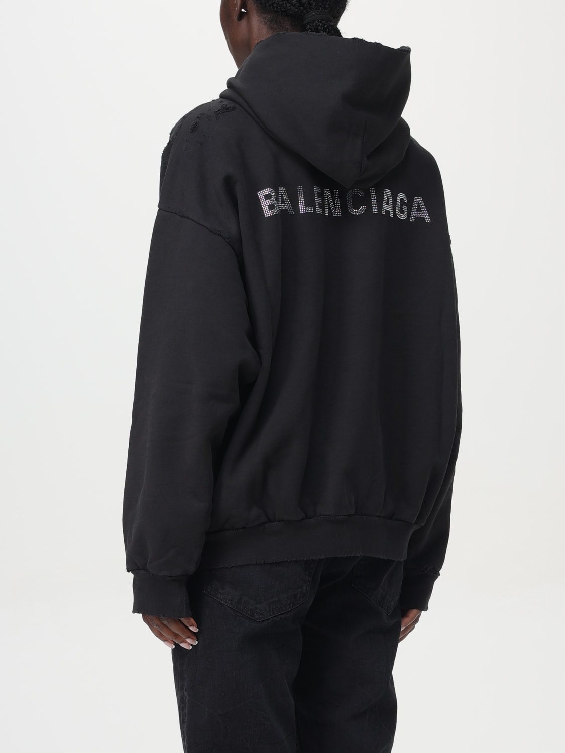 BALENCIAGA SWEATSHIRT: Sweatshirt damen Balenciaga, Schwarz - Img 3