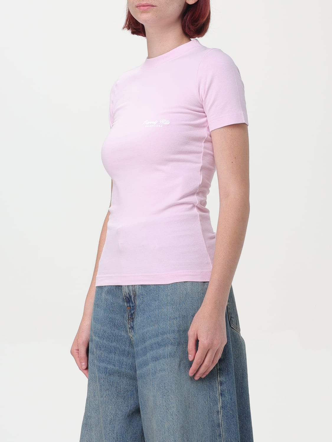 BALENCIAGA T-SHIRT: T-shirt woman Balenciaga, Pink - Img 4