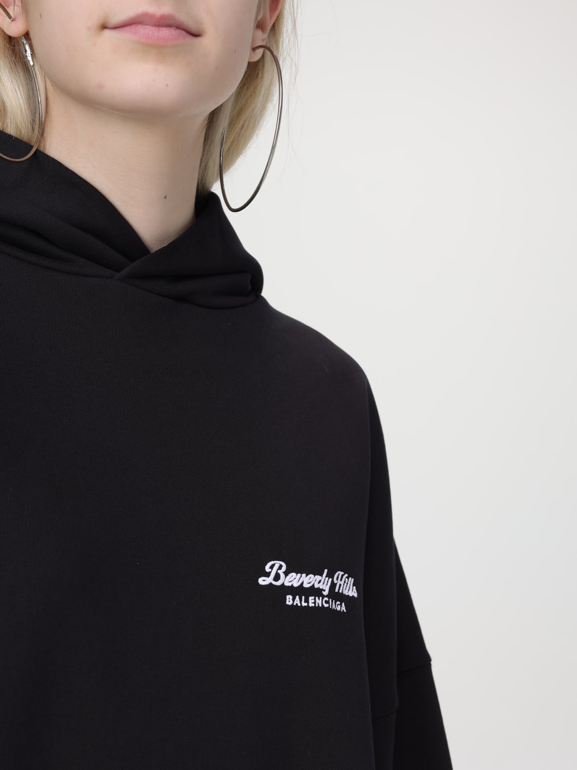 BALENCIAGA SWEATSHIRT: Sweatshirt damen Balenciaga, Schwarz - Img 5